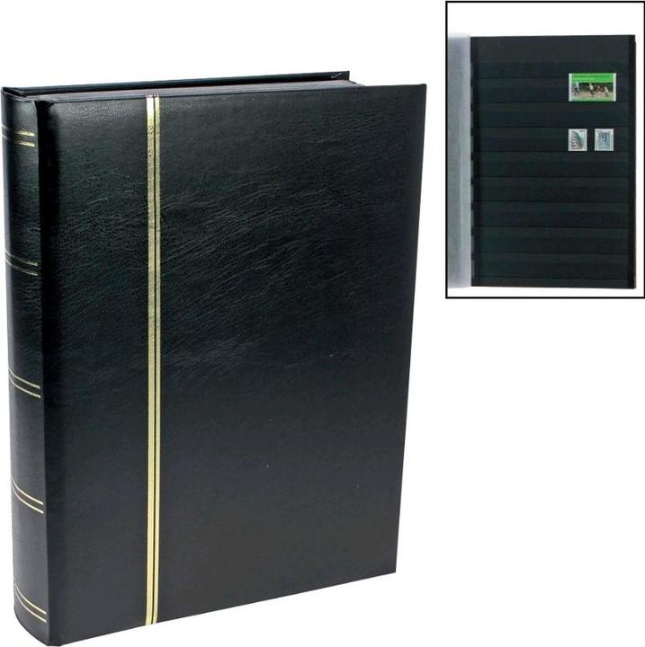 Actual product image Safe black stockbook with 60 black pages