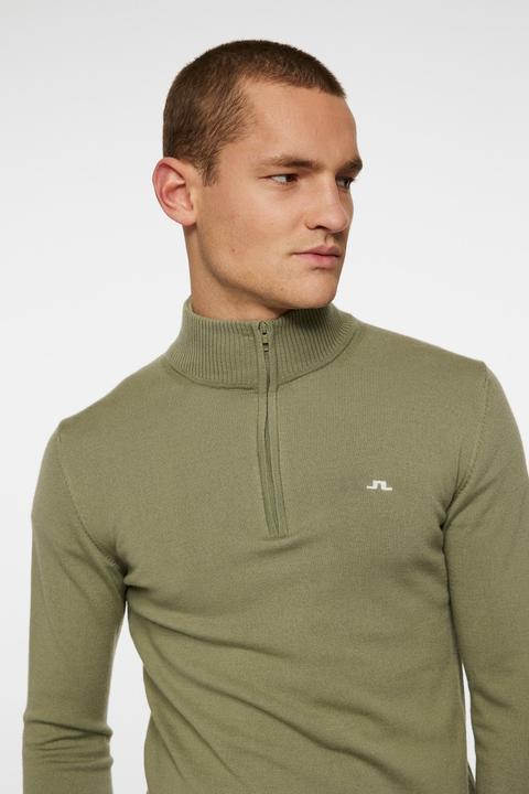 Produktbild J. Lindeberg Kian Zipped Sweater Herren Grün (S)