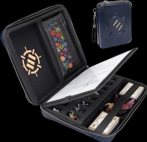 Immagine prodotto Enhance Borsa del giocatore di giochi di ruolo da tavolo Edizione da collezione Scaglie di drago blu