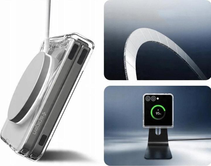 Produktbild Spigen AirSkin Mag MagSafe Case für Samsung Galaxy Z Flip 7 - Klar und Weiss (Samsung Galaxy Z Flip7)