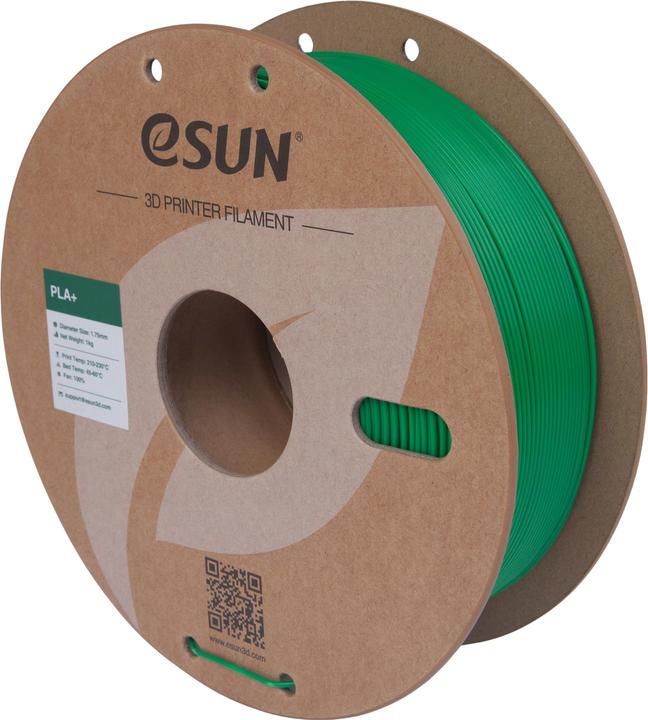 Actual product image eSUN PLA+ Gras Grün Filament 1.75mm 1Kg (PLA+, 1.75 mm, 1000 g)