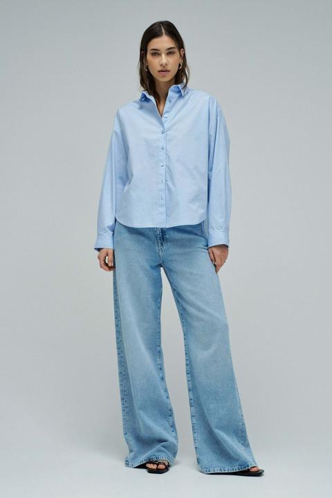 Produktbild Salsa Jeans Langarmbluse Oversize Basic (L)