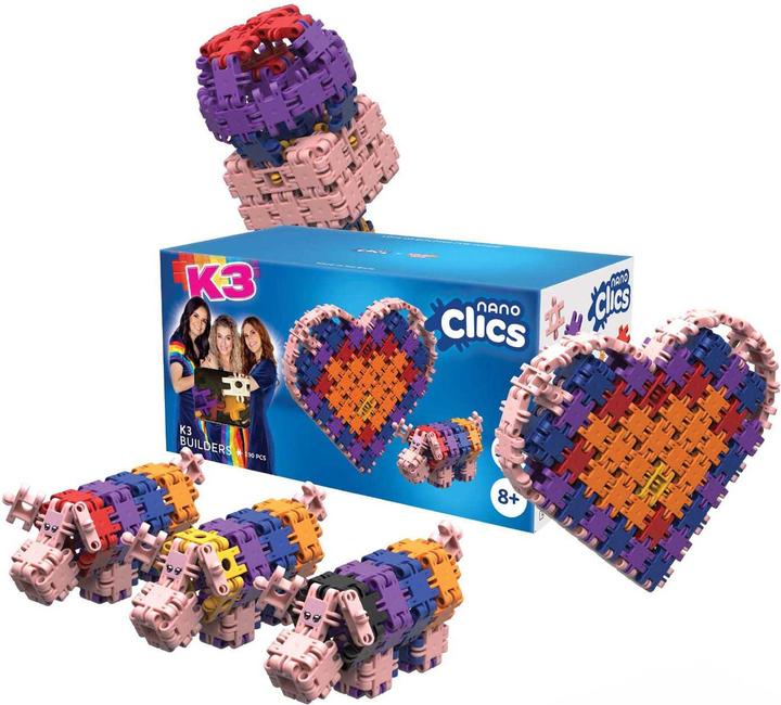 Productafbeelding Clics Nano – K3 Builders Baukasten – 190-teilig.