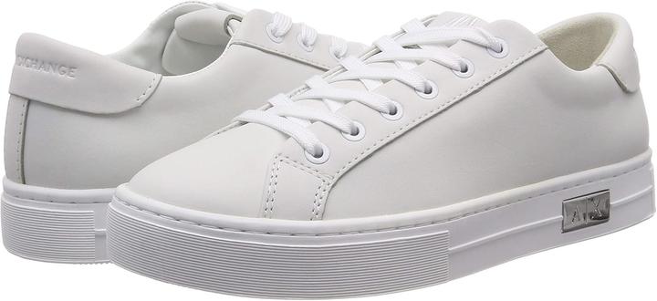 Actual product image Armani Exchange Cow Leather Lace Up Sneakers (39)