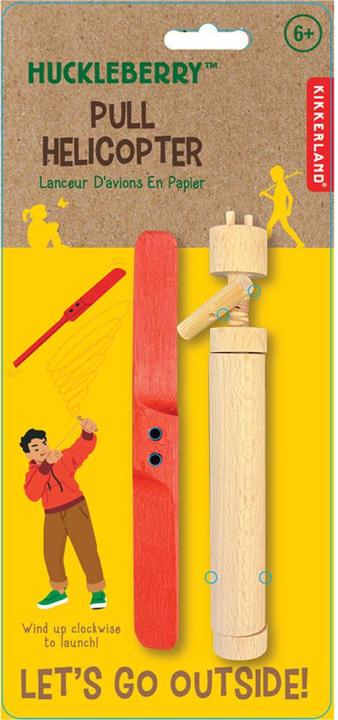 Productafbeelding Kikkerland Huckleberry Pull Helicopter
