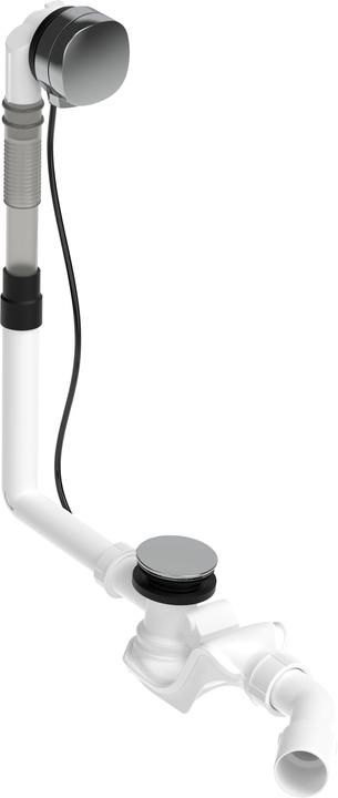 Duravit Ab-/Überlaufgarnitur QUADROVAL mit Wanneneinlauf chrom (Überlaufgarnitur, 1/2")
