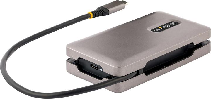Produktbild StarTech com DKT31CH2CPD3, Cablato, USB 3.2 Gen 2 (3.1 Gen 2) Type-C, 100 W, 10,100,1000 Mbit/s, Gri (USB-A, 2 Ports)