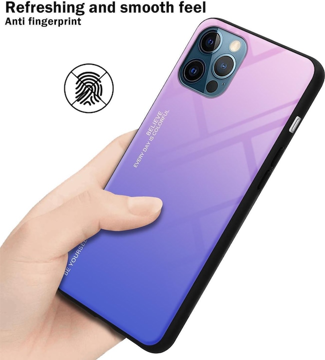 Immagine prodotto Cadorabo Manicotto per vetro in TPU a 2 colori (Apple iPhone 13 Pro Max)
