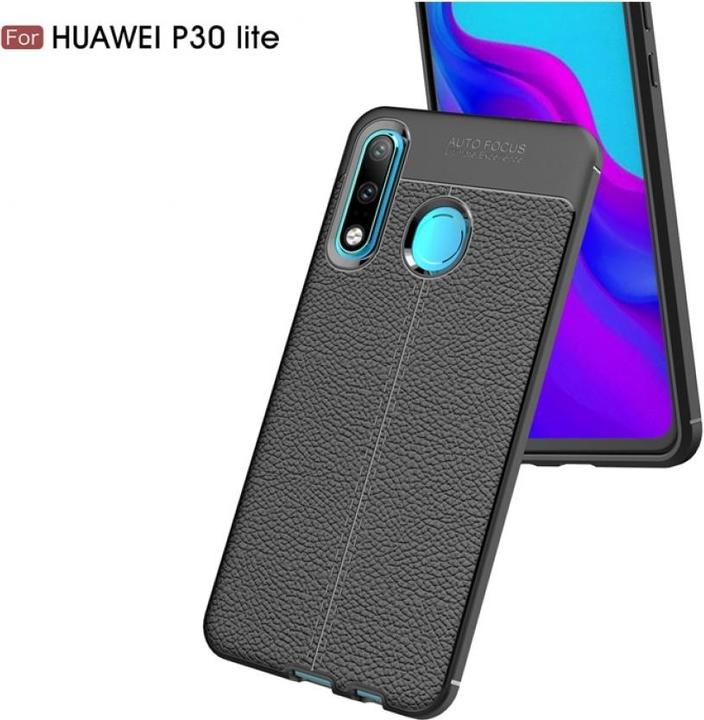 Actual product image Screenguard Huawei P30 Lite Sleeve Leather Design TPU Cover (Huawei P30 Lite)
