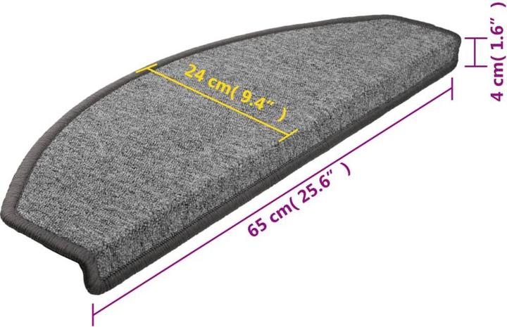 Immagine prodotto vidaXL Treppenmatte (65 x 24 cm)
