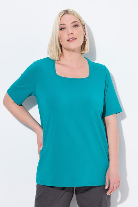 Produktbild Ulla Popken T-Shirt, A-Linie, Carré-Ausschnitt, Halbarm (42, 44)