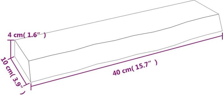 Immagine prodotto vidaXL Lian (40 x 10 x 4 cm)