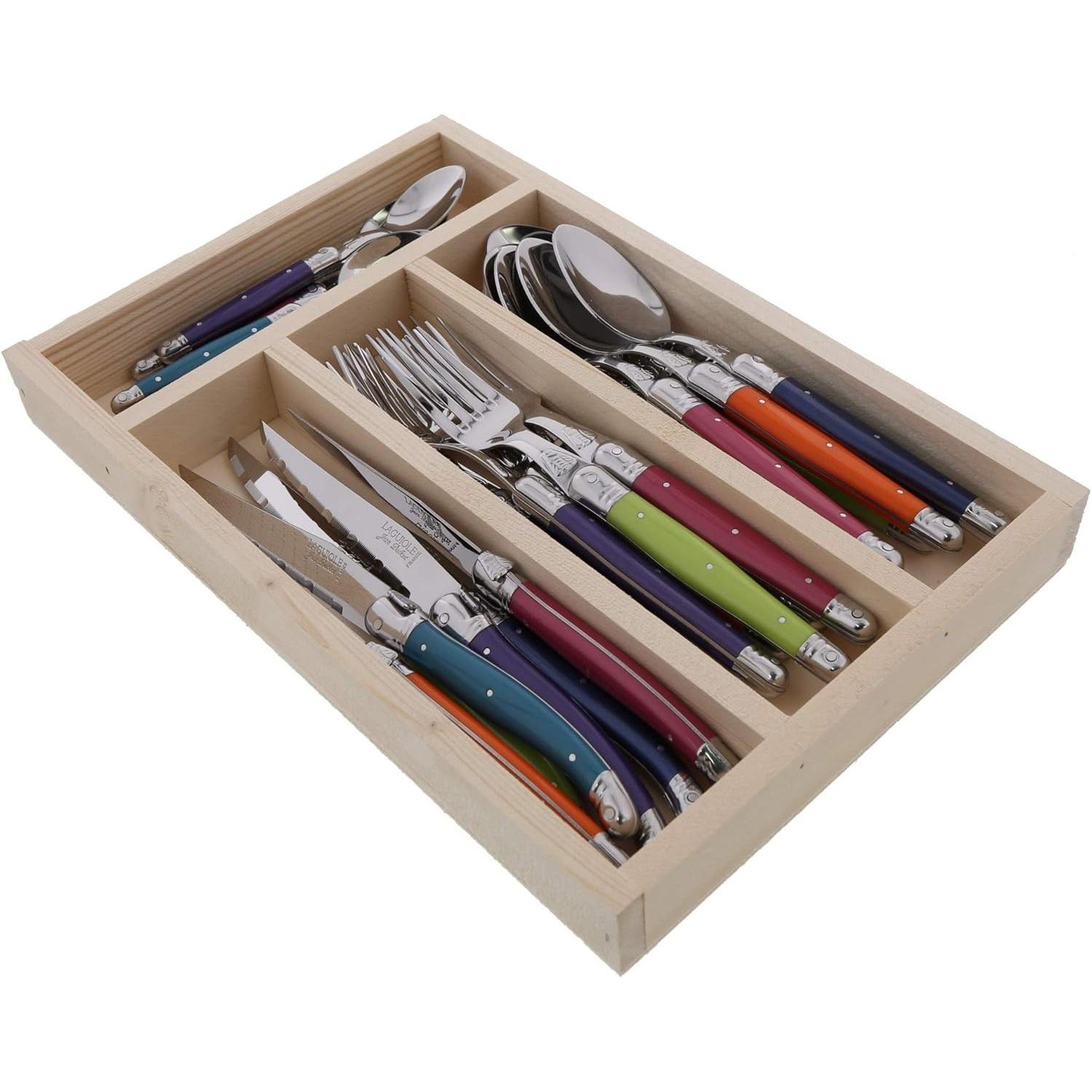 Laguiole Jean Dubost Jean Dubost Laguiole L0241991LON003 flatware set Laguiole, Posate, Nero, Bianco