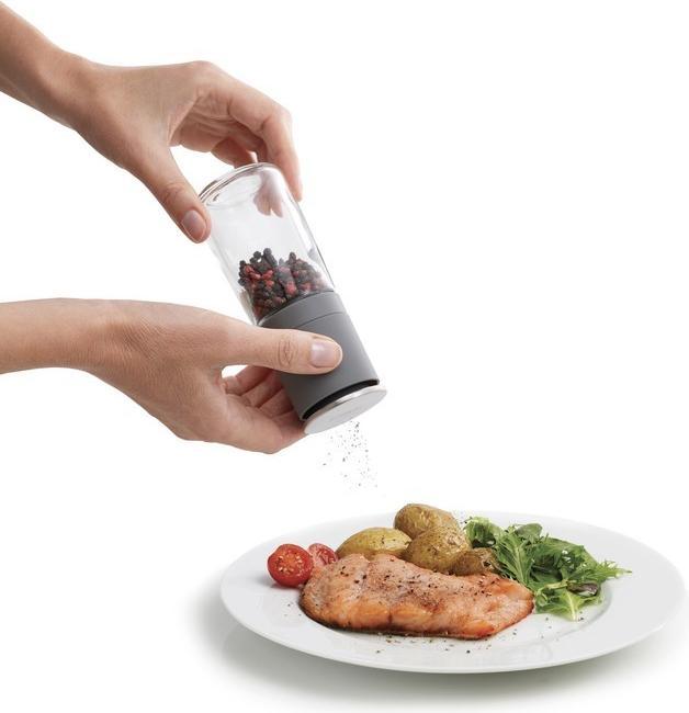 Image du produit Joseph Joseph Klecksfreies Salz- und Pfefferset, Grau, DUO (Poivre, Sel)