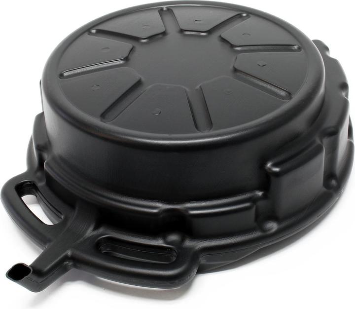 Image du produit Wiltec Ölauffangwanne 15l Ø 45cm Ausgiesser Ölwanne Ölwechsel Ölauffangbehälter Motoröl