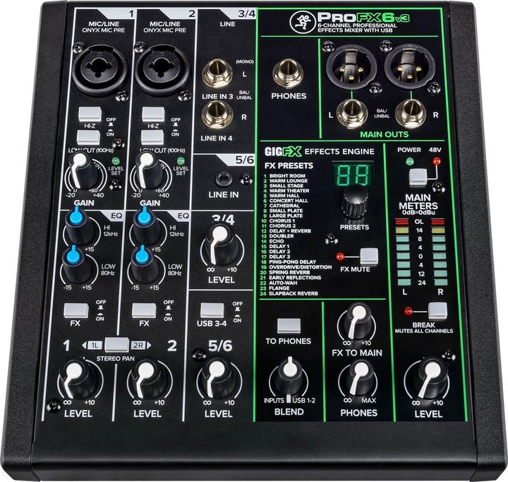 Produktbild Mackie ProFX6v3 (Studio- und Livemixer)