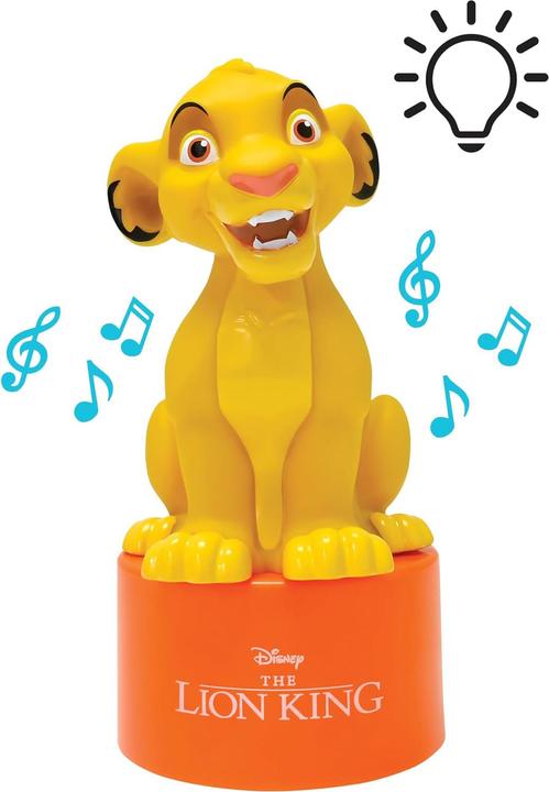 Image du produit Lexibook Le Roi Lion - Enceinte de veilleuse Bleu/Rouge