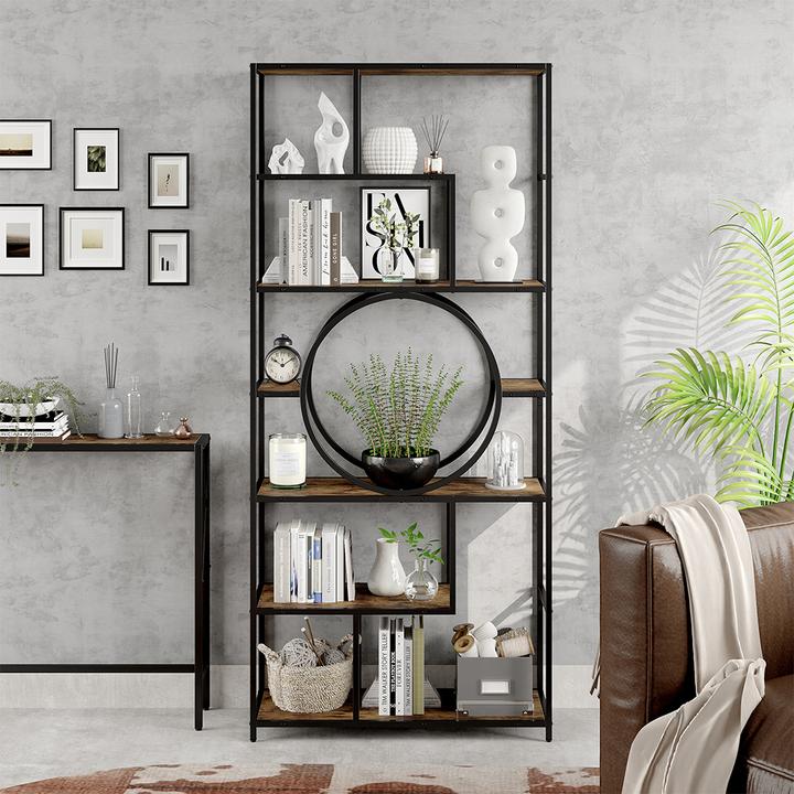 Actual product image Vicco Raumteiler Fyrk, Schwarz/Antikholz, 80 x 180 cm