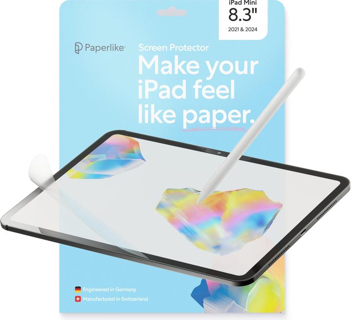 Image du produit Paperlike 3 Displayschutzfolie for iPad Mini (2021) (2 pièce(s), IPad mini (2021))