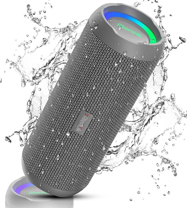 Produktbild Rienok Wasserdichter Bluetooth Lautsprecher mit Licht (30 h, Akkubetrieb)