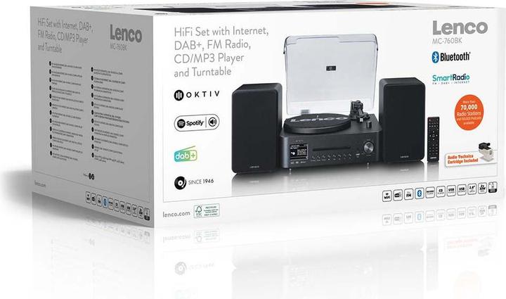 Productafbeelding Lenco MC-760BK schwarz (CD Speler)