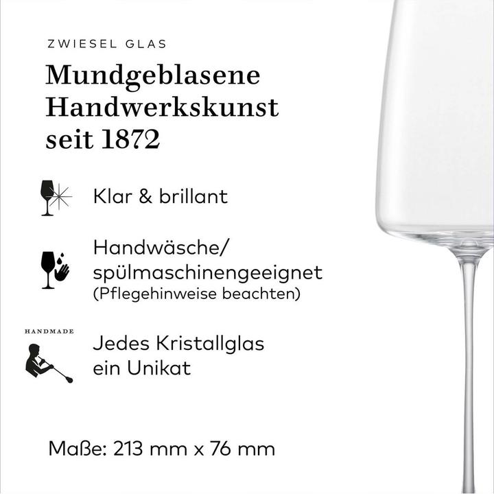 Produktbild Zwiesel Leicht Und Frisch Simplify 2 (Kt2) (38.20 cl, 2 Gläser, Weissweingläser)