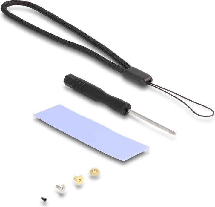 Actual product image Delock External enclosure for M.2 NVMe PCIe SSD or SATA SSD (M.2 2260, M.2 2242, M.2 2230, M.2 2280)