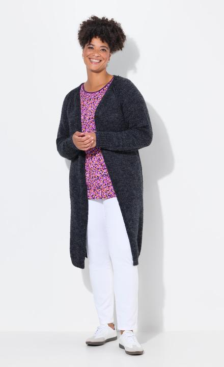 Actual product image Janet & Joyce Long-Strickjacke, offene Form, Grobstrick (46, 48)