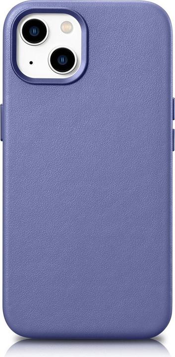 Produktbild iCarer case Lederhülle Echtleder iPhone 14 Plus helllila (kompatibel mit MagSafe) (Apple iPhone 14 Plus)
