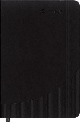 Image du produit Foraze Notebook Foray Classic Piqûre à cheval A4 Quadrillé Couverture souple noire (A4, Quadrillé, Couverture souple)