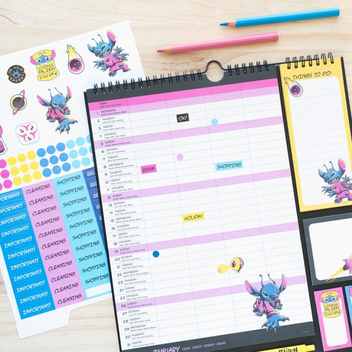 Produktbild Disney Stitch – Wandkalender/Planer 2024/2025 (30 x 34 cm)