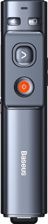 Baseus Orange Dot Wireless Presenter (Green Laser)(Charging) Grey