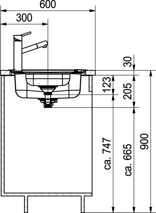 Actual product image Franke Spark SKX 651 (Top-mounted sink, 100 cm, 50 cm)