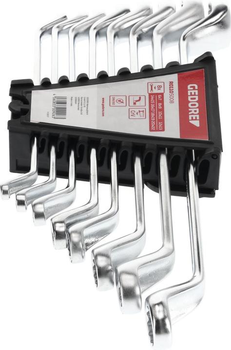 Actual product image Gedore Red red R01105008 Double-ended ring spanner set SW6-22 mm 8 pieces (10 mm, 11 mm, 12 mm, 13 mm, 14 mm, 15 mm, 16 mm, 17 mm, 18 mm, 19 mm, 20 mm, 21 mm, 22 mm, 6 mm, 7 mm, 8 mm, 9 mm)