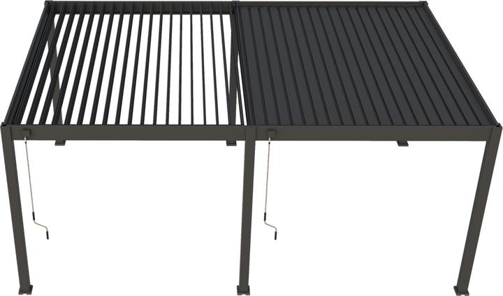 Produktbild Weide Pergola Deluxe Plus 4x6m mit Lamellendach Anthrazit (400 cm, 600 cm)