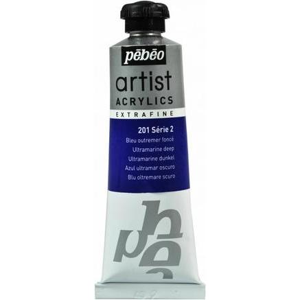 Thumbnail - Pebeo, Künstlerfarbe + Bastelfarbe, Artist Acrylics Extrafein Acrylfarben (Ultramarine Dunkel, 37 ml)