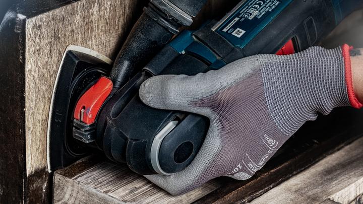 Image du produit Bosch Professional Zubehör EXPERT M480 Jeu de filets abrasifs, 93 x 93 mm, 6 pièces (120, 180, 80)