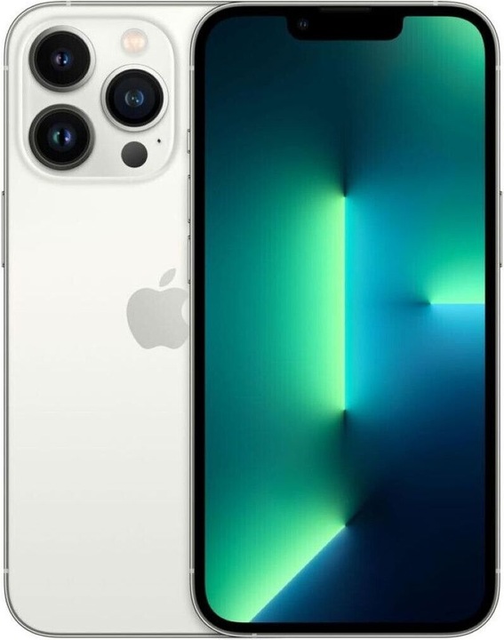Produktbild Re!commerce iPhone 13 Pro (128 GB, Silber, 6.10", 12 Mpx, SIM + eSIM, A / Wie neu)