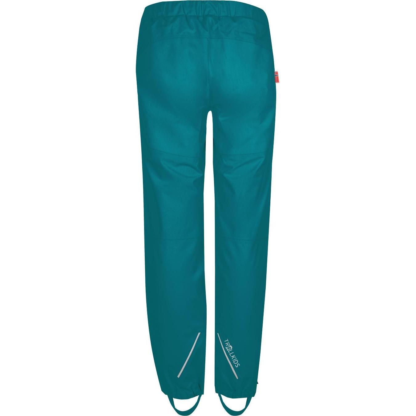 Thumbnail - Trollkids, Unisex, Outdoorhose, Kid's Lofoten Rain Pants (110), Türkis, 110