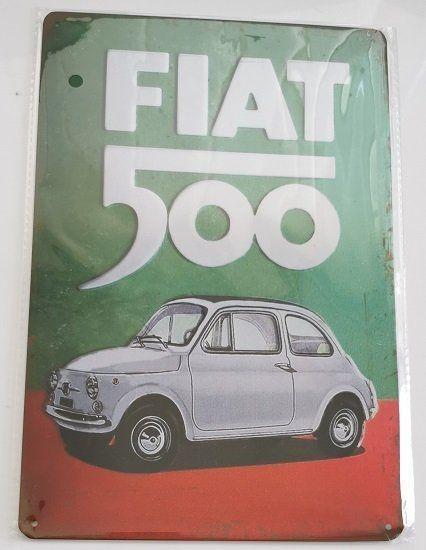 Immagine prodotto Nostalgic-Art Merchandising Insegna Fiat 500 15 x 20 cm, metallo (15 x 20 cm)