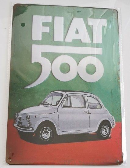 Produktbild Nostalgic-Art Merchandising Schild Fiat 500 15 x 20 cm, Metall (15 x 20 cm)
