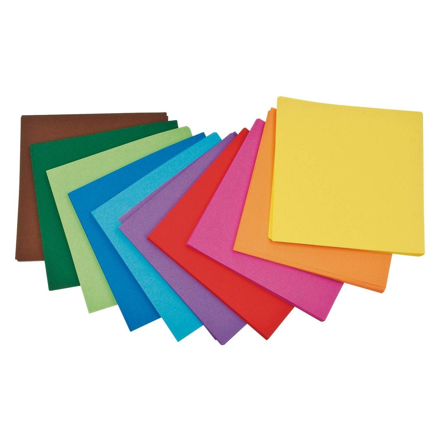 Folia, Doe-het-zelf Papier, Vouwbladen, 100 X 100 Mm, 70 G/m², 500 Vellen (70 g/m², 500x)