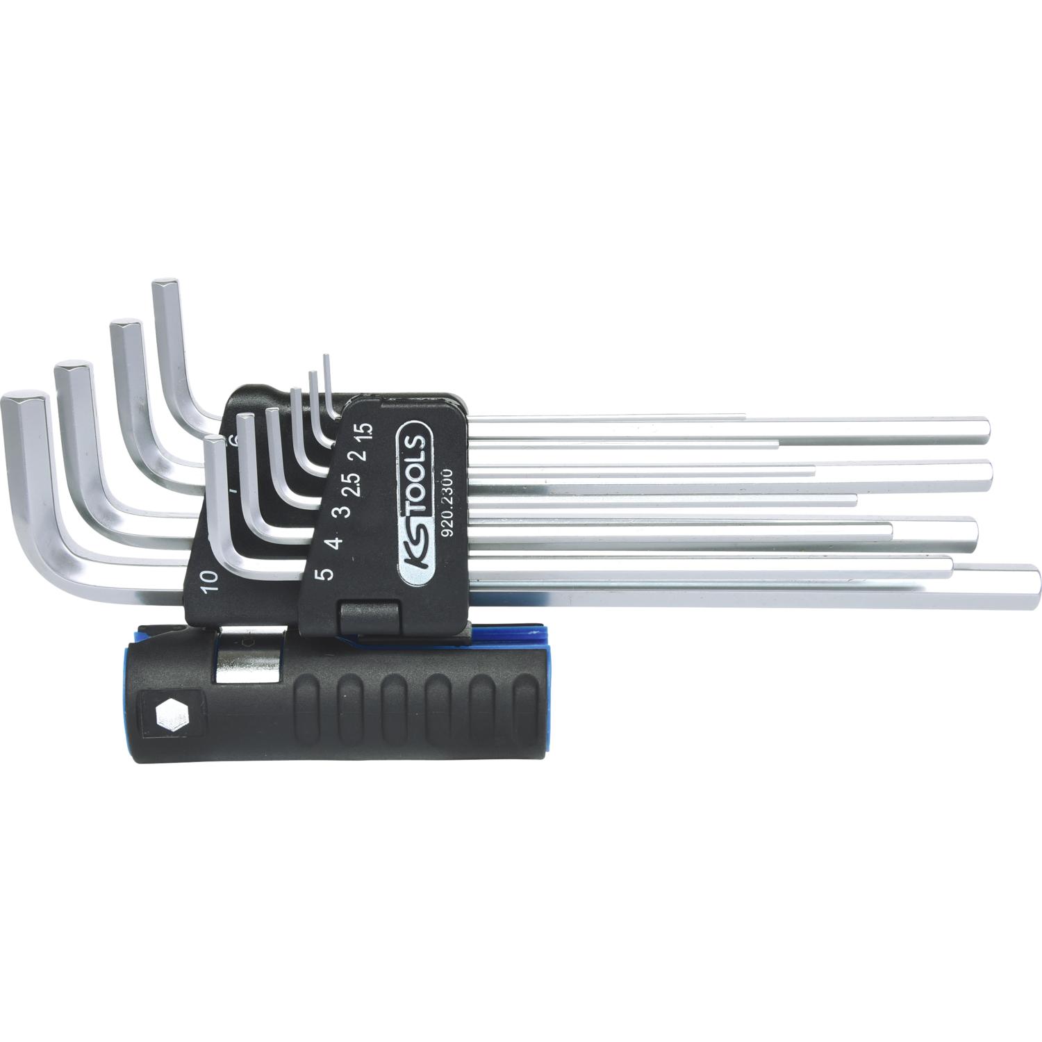 KS Tools, Sechskantschlüssel, 3-in-1-Winkelstiftschlüssel-Satz XL