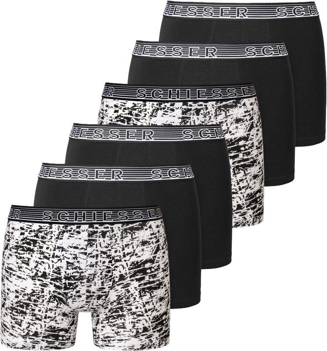 Actual product image Schiesser Pack of 6 Teens Boys 95/5 Organic Cotton Shorts / Pants (140, pack of 6)