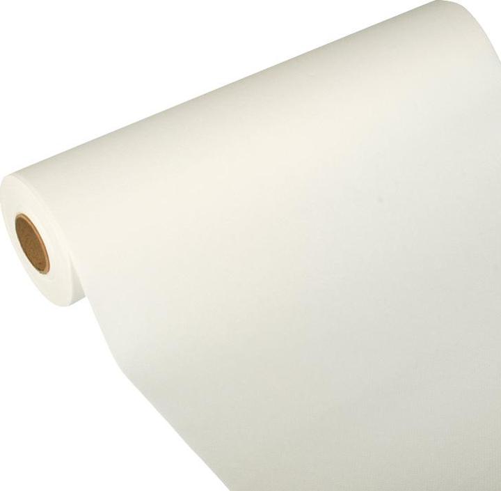 Papstar ROYAL Collection" table runner, white tissue, on roll, dimensions: (W)400 mm x (L)24 m