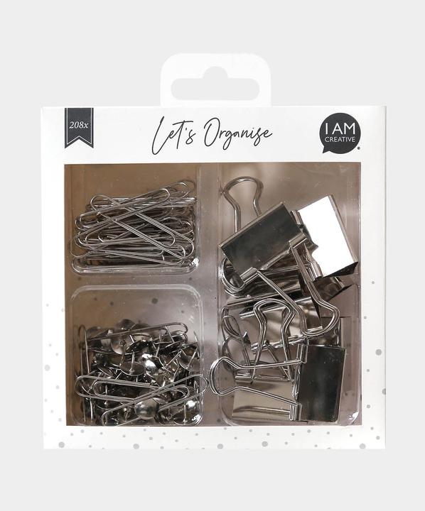 Immagine prodotto I Am Creative Set di fermagli per file, 208 pezzi (208 x)