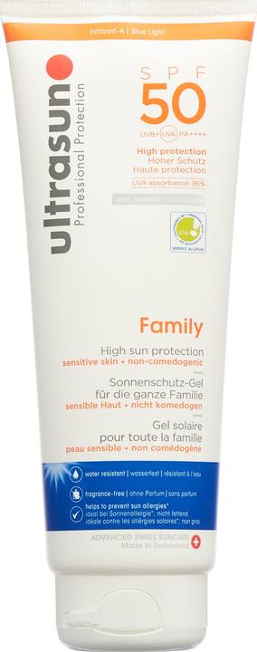 Image du produit Ultrasun Family SPF50 crème (Crème solaire, SPF 50, 250 ml, 500 g)