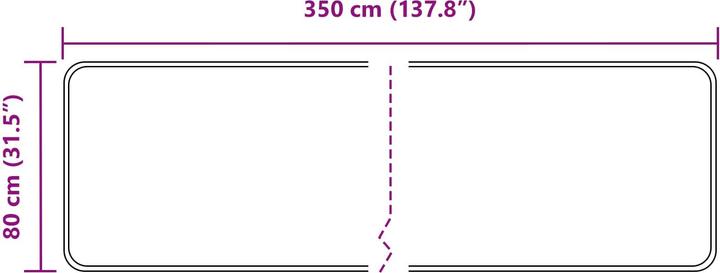 Produktbild vidaXL Läufer Teppich (350 x 80 cm)