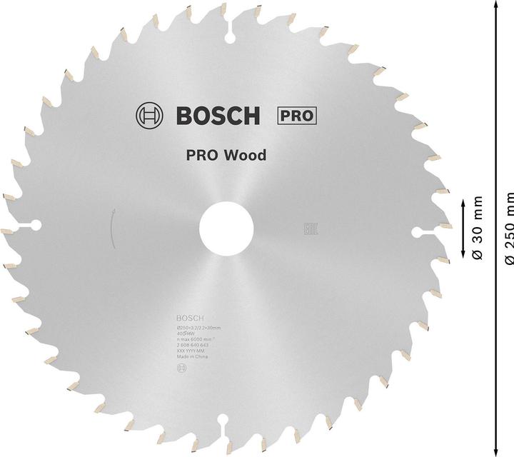 Productafbeelding Bosch Professional Zubehör Cirkelzaagblad Optiline Wood