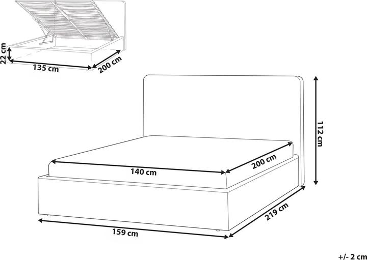 Actual product image Beliani Brenon (140 x 200 cm)